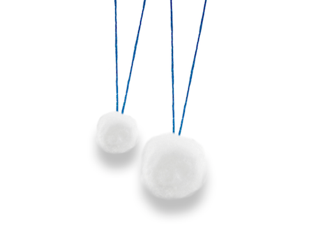 X-Ray Detectable Strung Cotton Balls - American Surgical Company